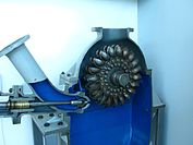 Peltonova turbína - celek (Technické muzeum Brno)